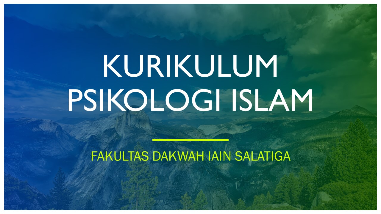 KURIKULUM PSIKOLOGI ISLAM